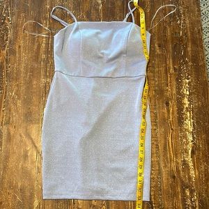 Purple sparkle spaghetti strap dress